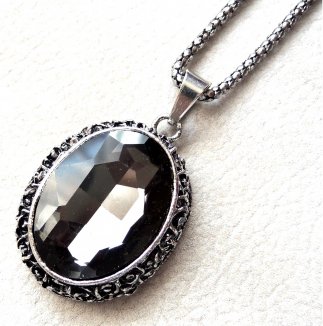 Crystal Oval Gray