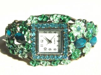 Green Square Watch