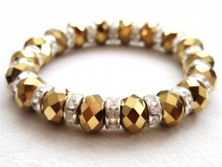Gold Crystals Bracelet