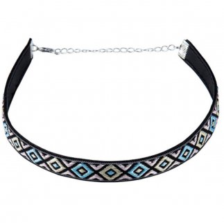 Folk Choker Blue