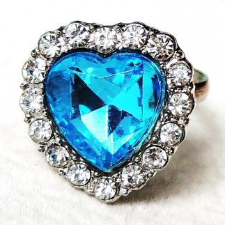 Blue Heart Ring