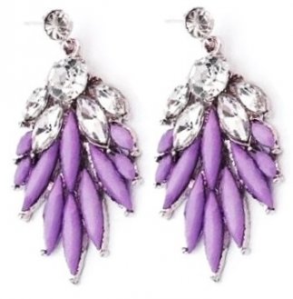Purple Crystal Feathers