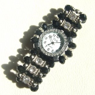 Black Crystals Watch