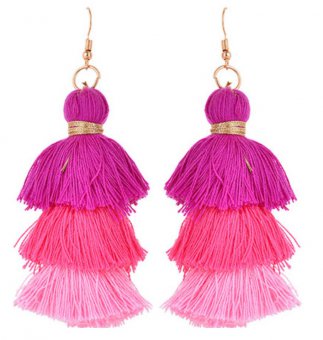 Tassel Three Pink