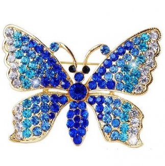 Blue Butterfly Brooch