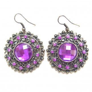 Purple Crystal Circles