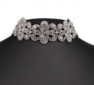 Crystal Flowers Collar