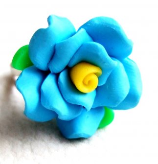 Turquoise Clay Rose