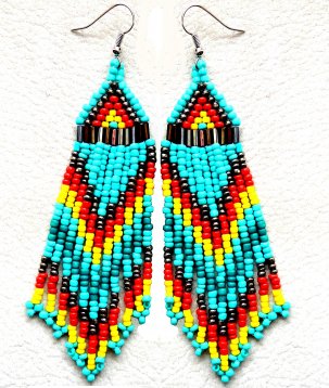 Turquoise Indian Tassel