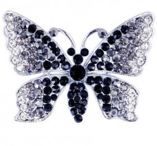 Black Butterfly Brooch