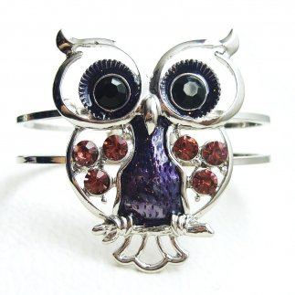 Purple Owl Bangle