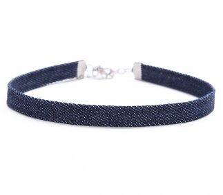 Denim Choker Dark