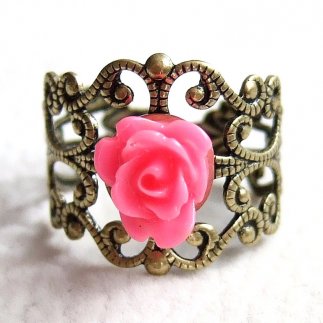 Pink Resin Rose