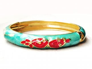 Turquoise Gold Bangle