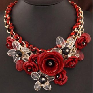 Red Roses Necklace