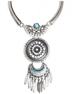 Silver Circle Tassel