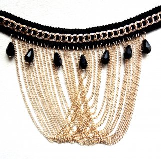 Black Collar Tassel