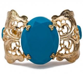 Turquoise Golden Bangle