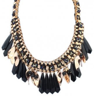 Black Tassel Collar