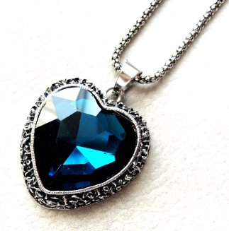 Crystal Heart Blue