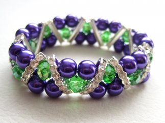 Violet Pearls Green