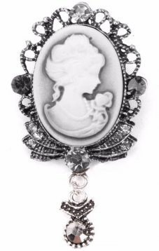 Silver Cameo Brooch