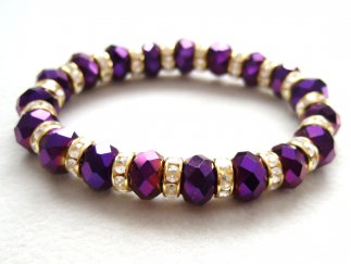 Purple Crystals Bracelet