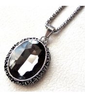 Crystal Oval Gray