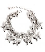 Silver Butterflies Bracelet