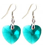 Emerald Crystals Hearts