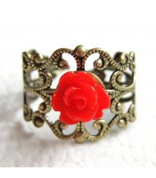 Red Resin Rose