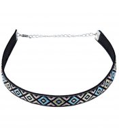 Folk Choker Blue