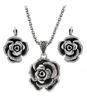 Silver Roses Set