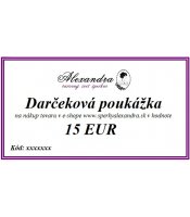 Darčeková poukážka na 15 EUR