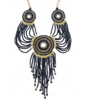 Black Tassel Beads