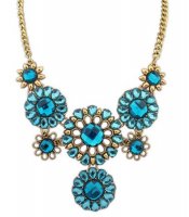 Crystal Flowers Turquoise