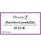 Darčeková poukážka na 50 EUR