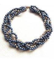 Dark Blue Pearls Elegance