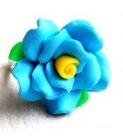 Turquoise Clay Rose