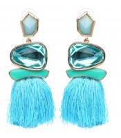 Tassel Crystal Turquoise