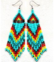 Turquoise Indian Tassel