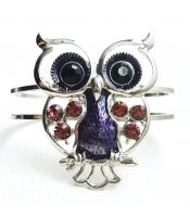 Purple Owl Bangle