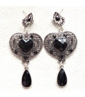 Black Antique Hearts