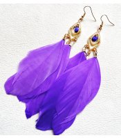 Purple Golden Feathers