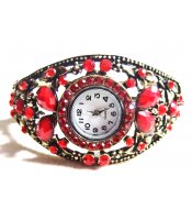 Red Stones Watch