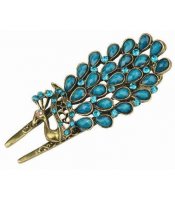 Blue Peacock Clip