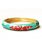 Turquoise Gold Bangle