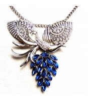 Silver Peacock Blue