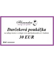 Darčeková poukážka na 30 EUR