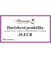 Darčeková poukážka na 30 EUR